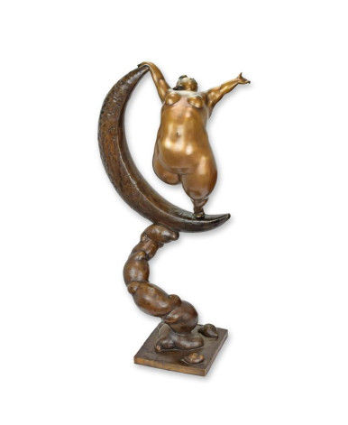 Bronzen beeld maandanser