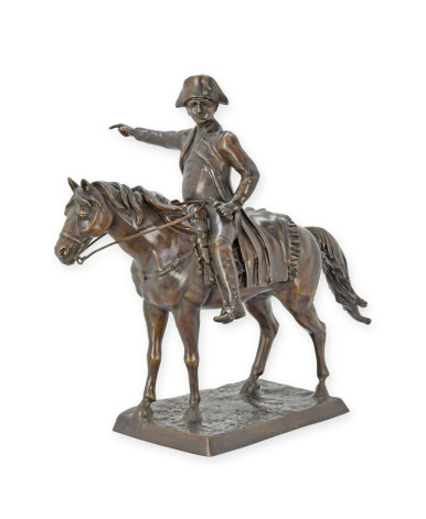 Bronzen Napoleon te paard beeld type 1 Bronzen Napoleon te paard beeld type 1