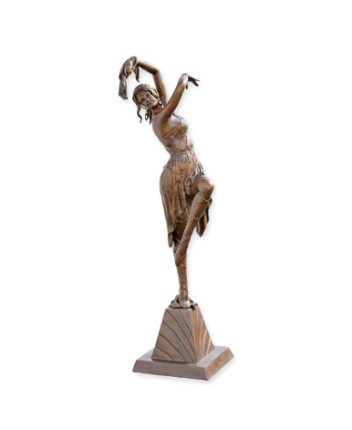 Bronzen art deco danser beeld type 3