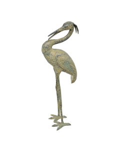 Bronzen reiger beeld type 2
