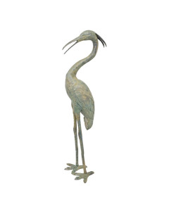 Bronzen reiger beeld type 3