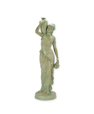 Bronzen beeld vrouw met kruik