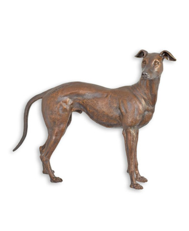 Bronzen windhond beeld