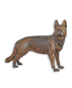 Bronzen herder beeld