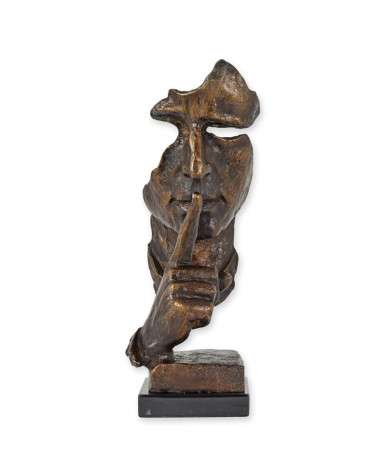 Bronzen beeld speak no evil type 2