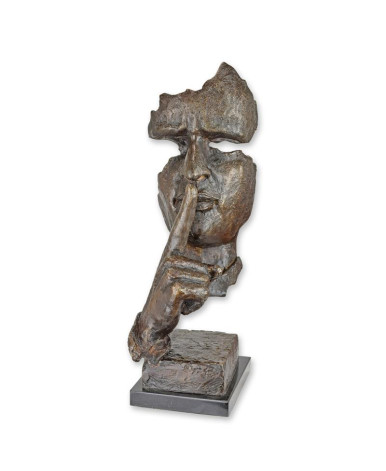 Bronzen beeld speak no evil type 3 Bronzen beeld speak no evil type 3