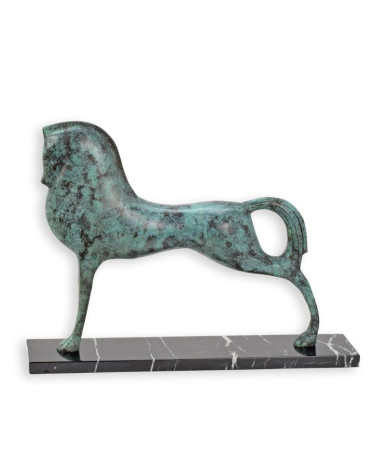 Bronzen art deco staand paard beeld type 2 Bronzen art deco staand paard beeld type 2
