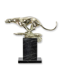 Bronzen rennende jaguar beeld type 2