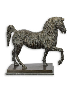 Bronzen dravend paard beeld
