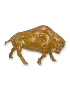 Bronzen bizon beeld