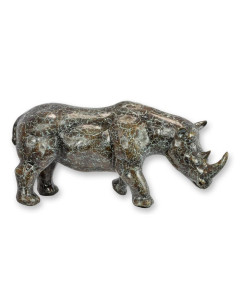 Bronzen neushoorn beeld Bronzen neushoorn beeld