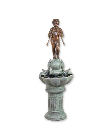 Bronzen panfontein beeld type 1 Bronzen panfontein beeld type 1