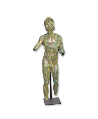 Bronzen beeld genaamd de jeugd van Agde