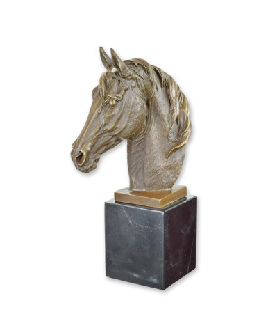 Bronzen beeld van een paardenhoofd type 1 Bronzen beeld van een paardenhoofd type 1