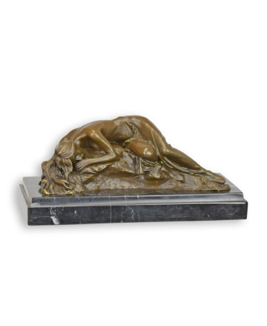 Bronzen doornroosje beeld