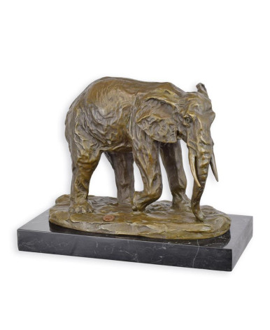 Bronzen beeld van olifant type 3 Bronzen beeld van olifant type 3