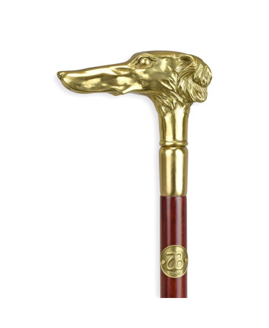 Wandelstok met bronzen handvat type 5