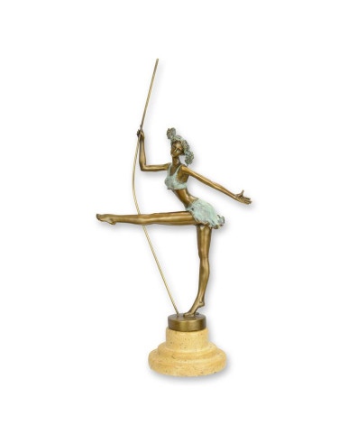 Bronzen ballerina beeld