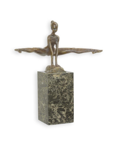 Bronzen beeld gymnast