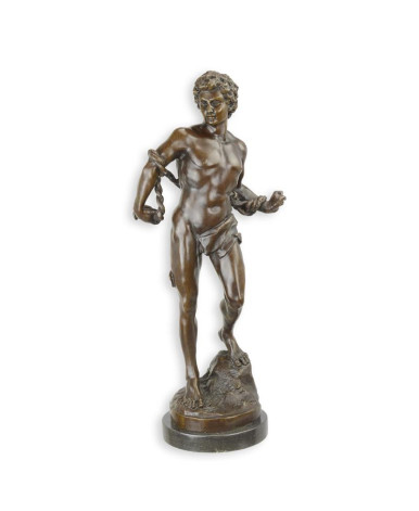 Bronzen gebonden slaaf beeld Bronzen gebonden slaaf beeld