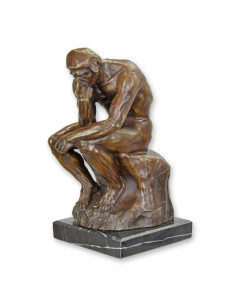 Bronzen denker beeld type 3