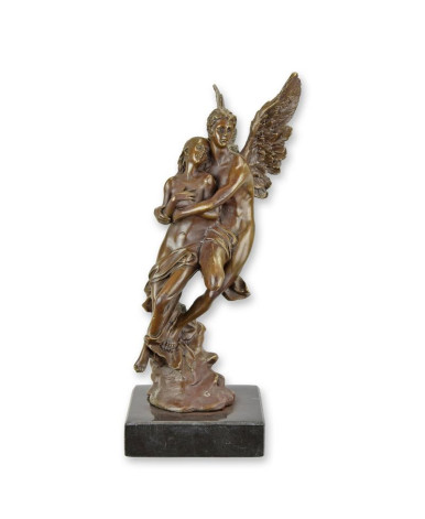 Bronzen beeld Cupido en Psyche Bronzen beeld Cupido en Psyche