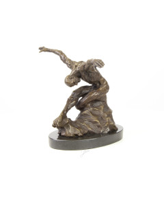 Modernistisch bronzen mannelijke danser beeld
