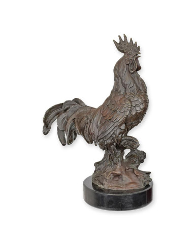 Bronzen beeld van een haan type 7 Bronzen beeld van een haan type 7