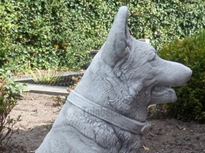 Honden tuinbeelden van beton