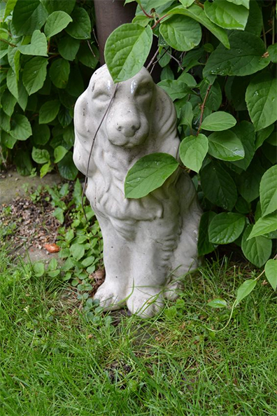 tuinbeeld hond